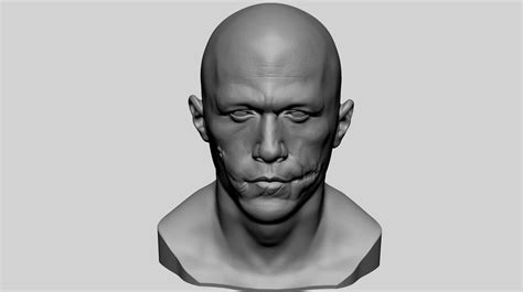 Heath Ledger The Joker Bust D Model D Printable Cgtrader