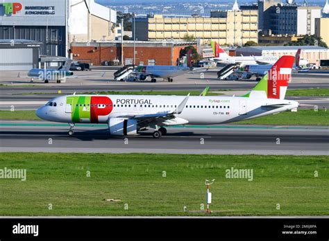 TAP Air Portugal Airbus A320neo Aircraft Landing Airplane A320 NEO Of