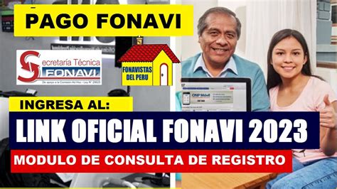 LINK FONAVI OFICIAL CONSULTA EL MODULO DE TU ESTADO DE REGISTRO PARA