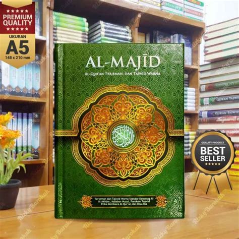 Promo Mushaf Al Quran Al Majid A5 Sedang Tajwid Warna Terjemah Diskon