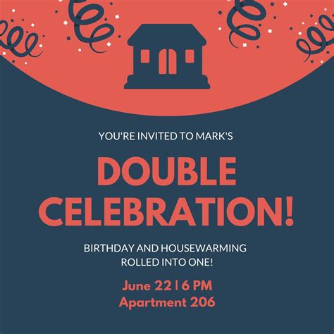 Free, custom printable housewarming invitation templates | Canva