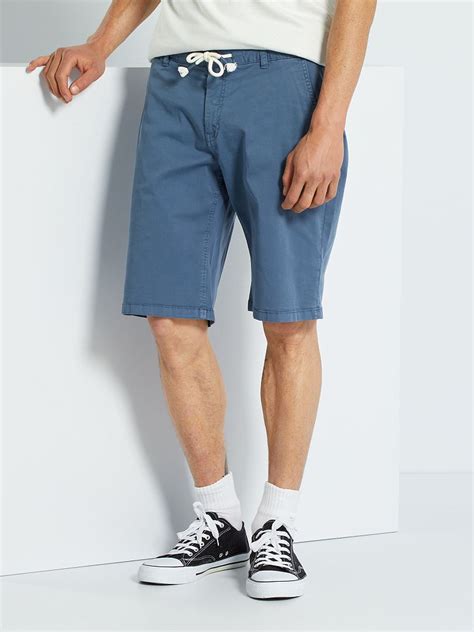 Bermudas Tipo Chino Azul Kiabi