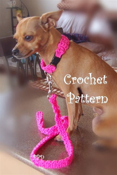 Cord Dog Collar And Leash Free Crochet Pattern Crochet Dog Clothes