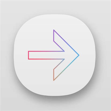 Forward Arrow App Icon Next Arrow Navigation Pointer Sign Direction