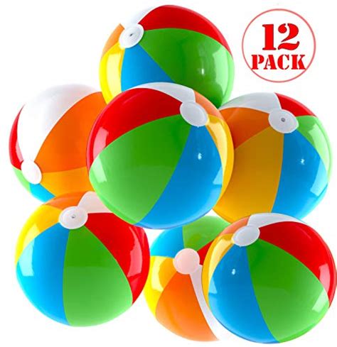 Top Race Inflatable Beach Balls Jumbo 24 Inch Pool Balls Beach Summer Parties And Ts 12