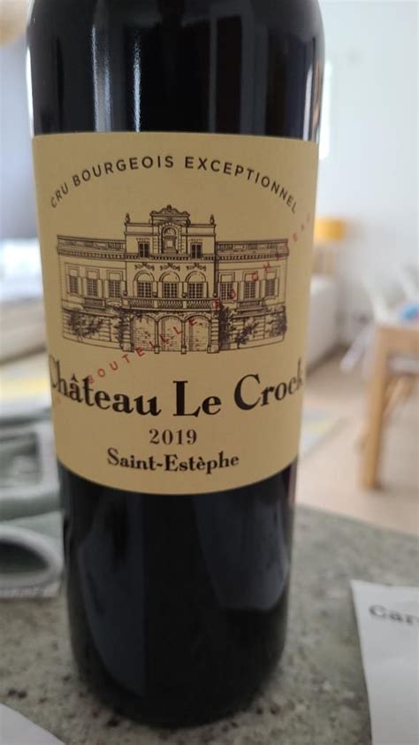 2019 Château Le Crock France Bordeaux Médoc St Estèphe Cellartracker