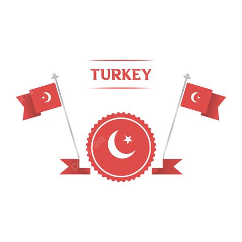 Vector Illustration Badge Of Turkey Flag, Flag, National, Icon PNG and ...