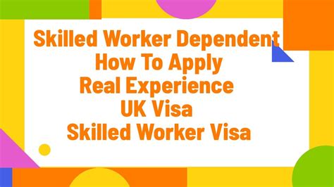 Skilled Worker Dependent Visa How To Apply Tb Test Vfs Travel To