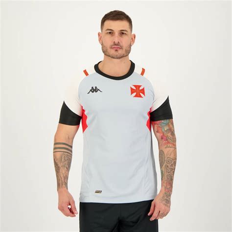 Camisa Kappa Vasco Treino Cinza Futfanatics