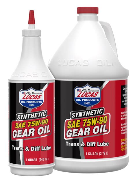 Synthetic Sae 75w 90 Gear Oil Lucas Oil Products Inc Keep That Engine Alive