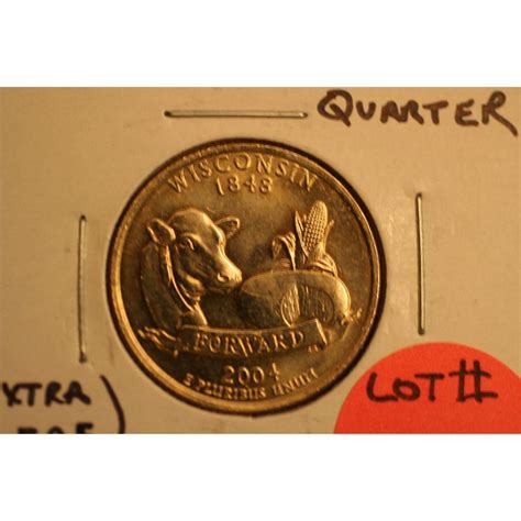 2004-D Wisconsin State Quarter B.U. (Extra Leaf Low)