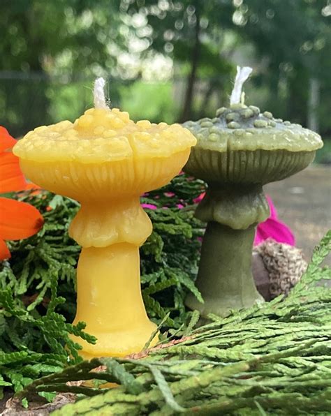 Amanita Mushroom Candle 100 Local Beeswax Candle Etsy