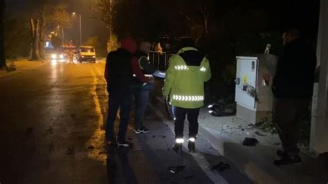 Beykoz Da Feci Kaza Elektrik Panosuna Arpan Motosikletli Hayat N