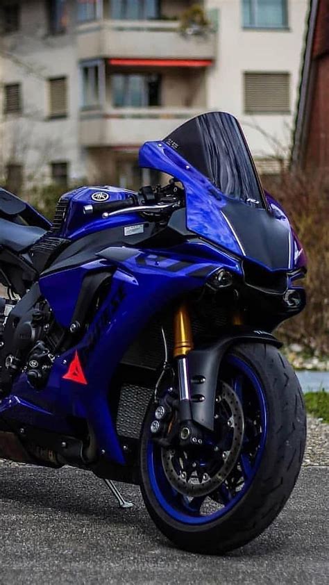 Yamaha Bike Yamaha Sports Blue Bike HD Phone Wallpaper Pxfuel