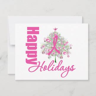 Breast Cancer Christmas Cards | Zazzle