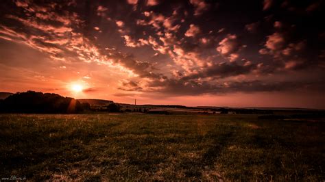 Wallpaper Sunlight Landscape Sunset Nature Grass Field Sunrise