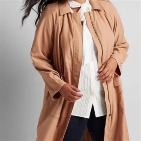 Lane Bryant Jackets And Coats Nwt Lane Bryant Tan Twill Utility