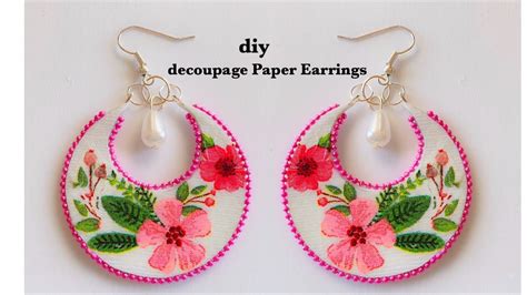 How To Make Handmade Paper Earrings Step By Step