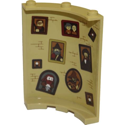 Lego Panel X X Curved With Bricks And Nine Portraits Sticker