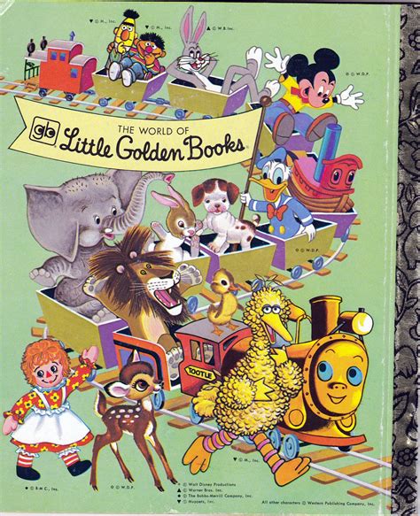 Back Cover Of Little Golden Books Train Version R Mandelaeffect