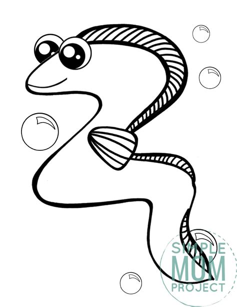 Free Printable Eel Coloring Page - Simple Mom Project | Detailed ...