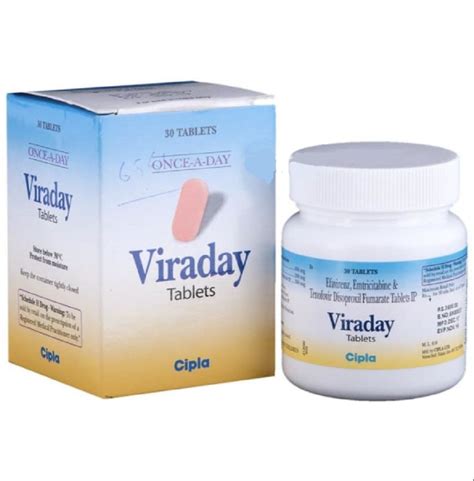 Cipla Viraday Tablet Treatment Treatment Of Hiv Infection Packaging