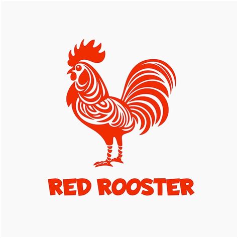 Premium Vector Vector Red Rooster Chicken Cock Livestock Farm Icon