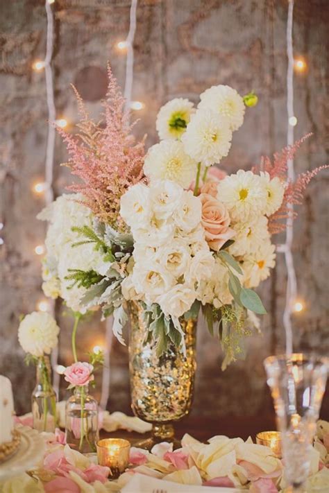 Shabby Chic Vintage Wedding Ideas Deer Pearl Flowers