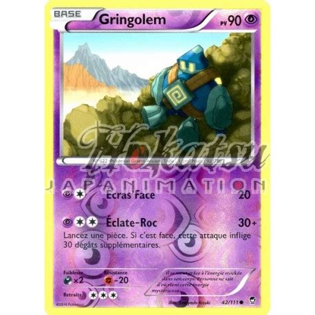 Achat PKM Reverse 042 111 Gringolem XY Poings Furieux Pokemon Hokatsu