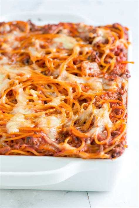 Easy Baked Spaghetti Receta Recetas De Espaguetis Al Horno