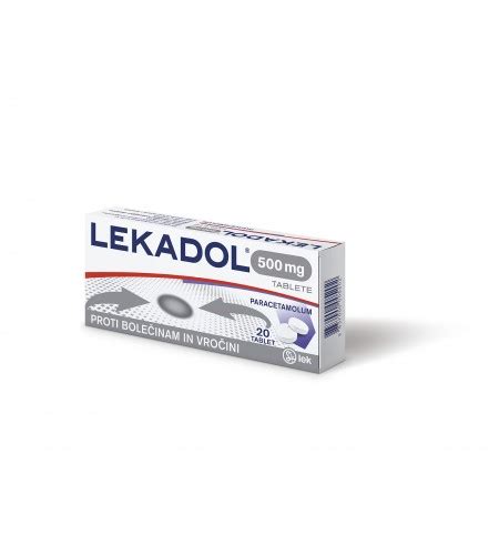 Lekadol 500 mg 20 tablet GORIŠKA LEKARNA Nova Gorica