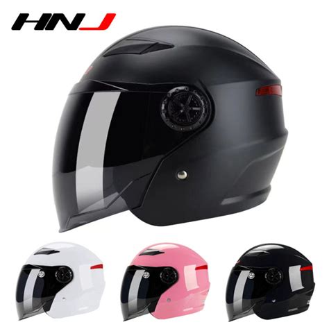 HNJ Helmet Motor Orang Dewasa Helmet Motor Murah Half Cut Helmet ABS