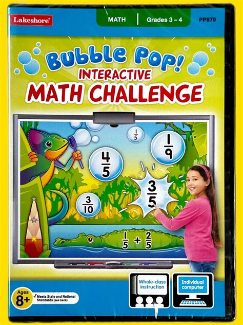 Used Lakeshore Learning Bubble Pop Interactive Math Challenge Cd 8