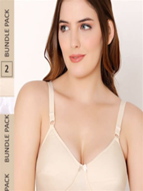 Buy Bodycare Pack Of 2 Full Coverage Heavily Padded Cotton Bra With All Day Comfort Bra For