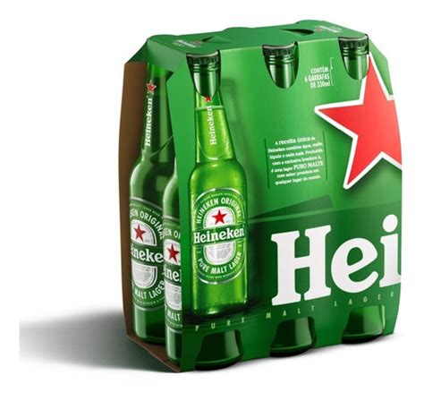 Heineken Long Neck Pack Com 6 Triunfalis