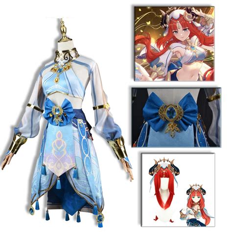 Genshin Impact Nilou Cosplay Anime Game Carnival Women Costume Halloween Party Outfit Uniform