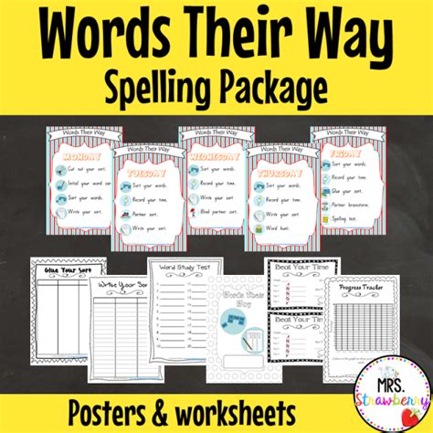 Spelling Activity Grids For Any Spelling List Mrs Strawberry