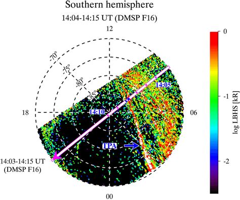 Southern hemisphere Defense Meteorological Satellite Program (DMSP) F16 ...