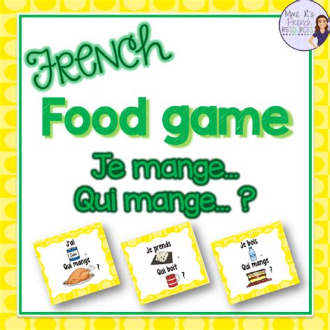 French Games For Core And Immersion Mme R S French Resources Artofit