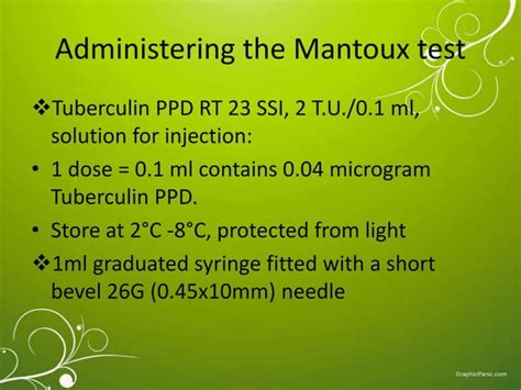 The Mantoux Test