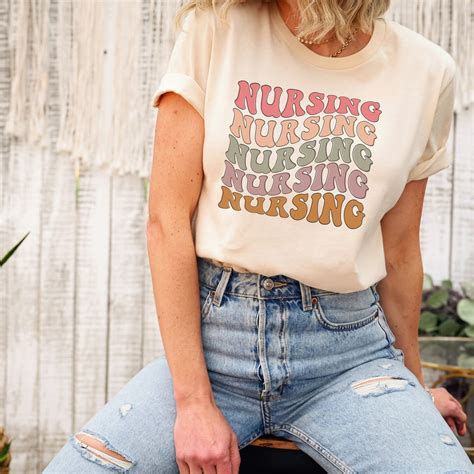 Nurse Shirt Nursing Tshirt L And D Nurs Shirt Retro Nurse Shirt