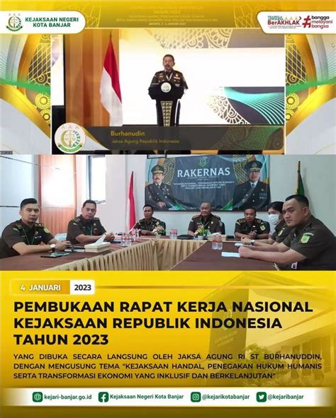 Pembukaan Rapat Kerja Nasional Kejaksaan Republik Indonesia Tahun