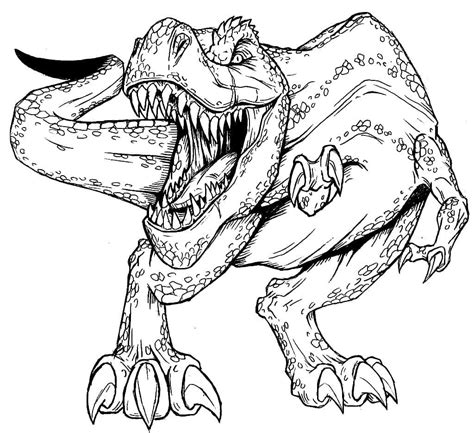 Dinosaure Coloriage T Rex Bestof Photos Dessin De T Rex A Imprimer 3