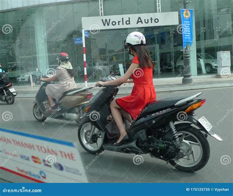 Southeast Asia Vietnam Ho Chi Minh City Style Motor Bike Motorbike