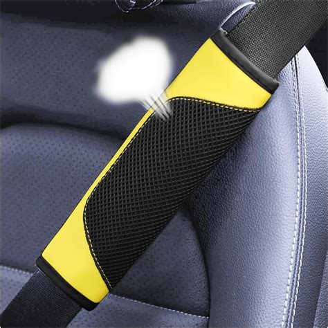 amazoncom besulen car seat belt pads cover  pack leather mesh