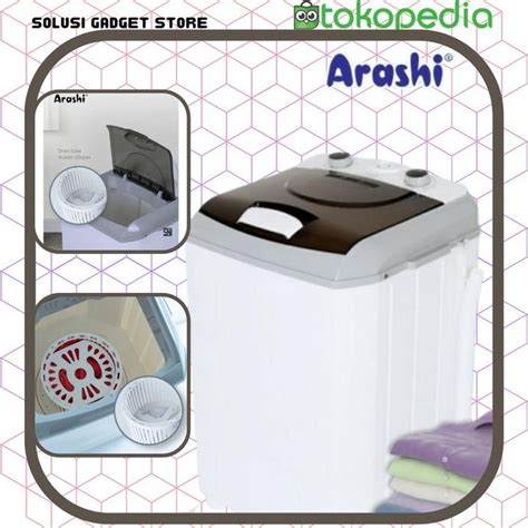 Jual Mesin Cuci Portable Arashi Awm A Tabung Ayumardho Shopee