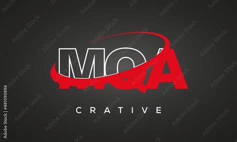 MQA creative letters logo with 360 symbol vector art template design ...