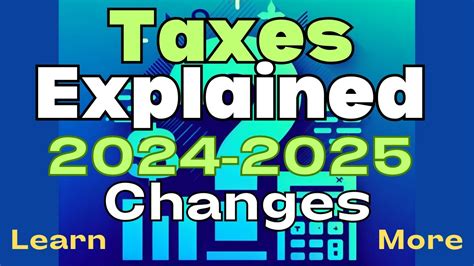 Taxes Explained Navigating The 2024 2025 Changes Bookkeeping Basics