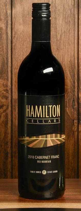 Hamilton Cellars 2018 Estate Cabernet Franc Red Mountain 40 Great