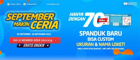 Saatnya Miliki Spanduk Fastpay Sesuai Nama Loketmu Makin Untung Jika